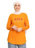 Orange Peel Printed Long - Sleeve Keep Growing - Khotwh